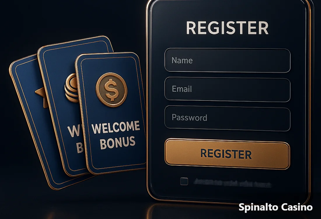 Registratiescherm van Spinalto Casino